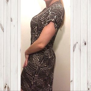 black/white sheath dress